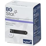 Strisce misurazione glicemia bgstar 25 pezzi compatibili con il misuratore della glicemia mystar extra