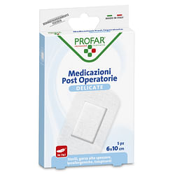 Medicazione Post Operatoria Sterile Garza Antiaderente 6 X10 Cm 5 Pezzi Profar
