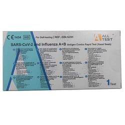 Test Antigenico Rapido Covid 19 Alltest Autodiagnostico Determinazione Qualitativa Antigeni Sars Cov 2 E Influenza A+B In Tamponi Nasali Mediante Immunocromatografia
