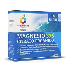 Magnesio 375 Citrato Organico 14 Bustine Da 4 G Colours Of Life