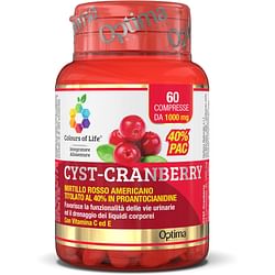 Colours Of Life Cyst Cranberry Con Vitamina C E 60 Compresse 1000 Mg